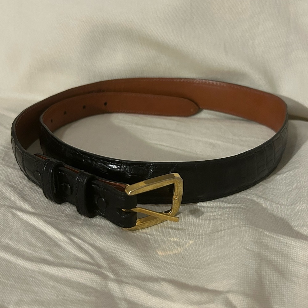 Black Jack Alligator exotic Leather Belt Men’s Size 34